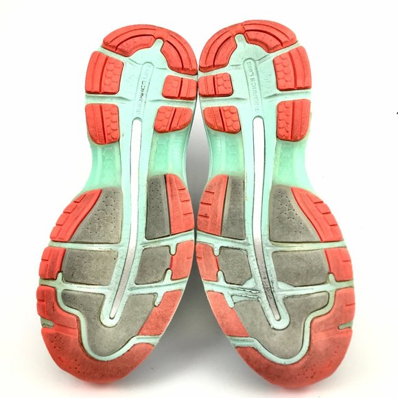 Asics Gel Nimbus 19 Womens Carbon White Flash Coral Running Shoes Size US 9 AA. - Picture 8 of 10